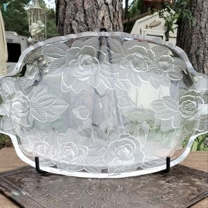 Mikasa Winter Frosted Rose Platter